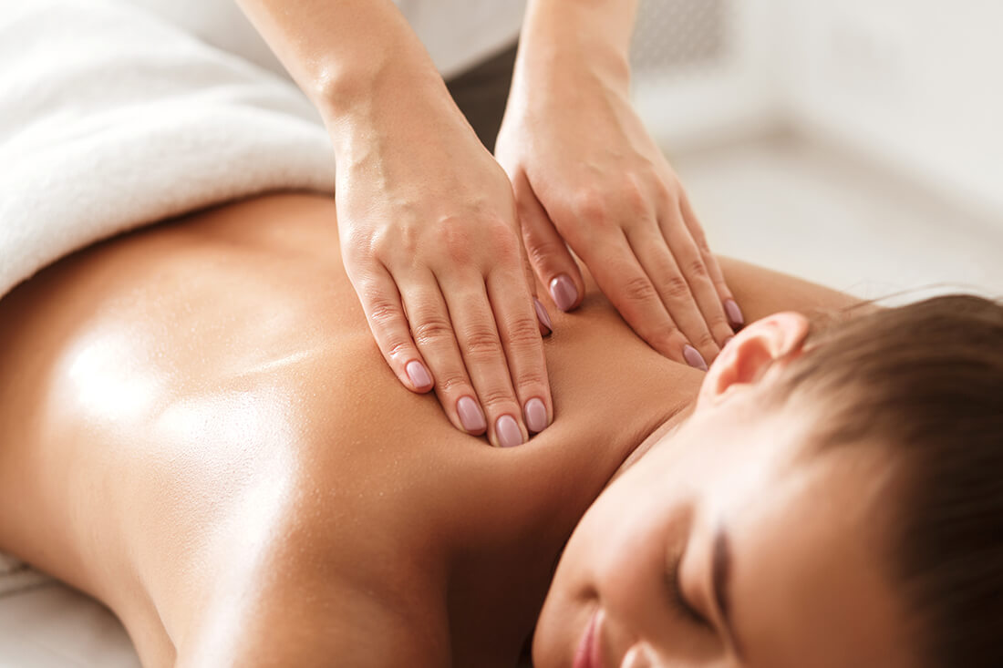 Massage clients getting massaged