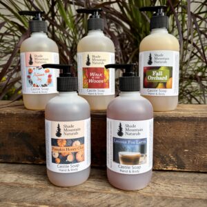 Castile Hand & Body Soap, Fall Scents