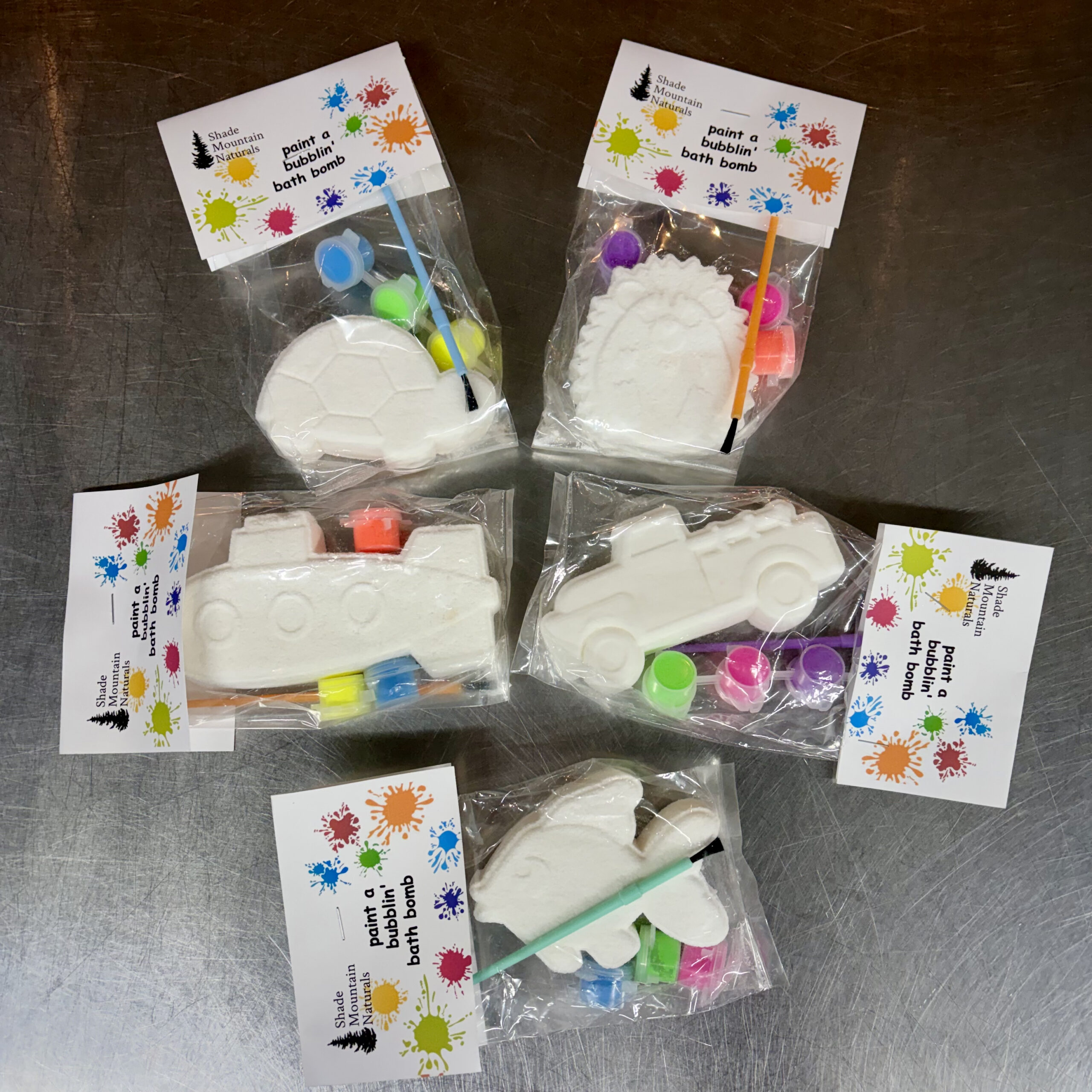 Paint a Bubblin' Bath Bomb Shapes